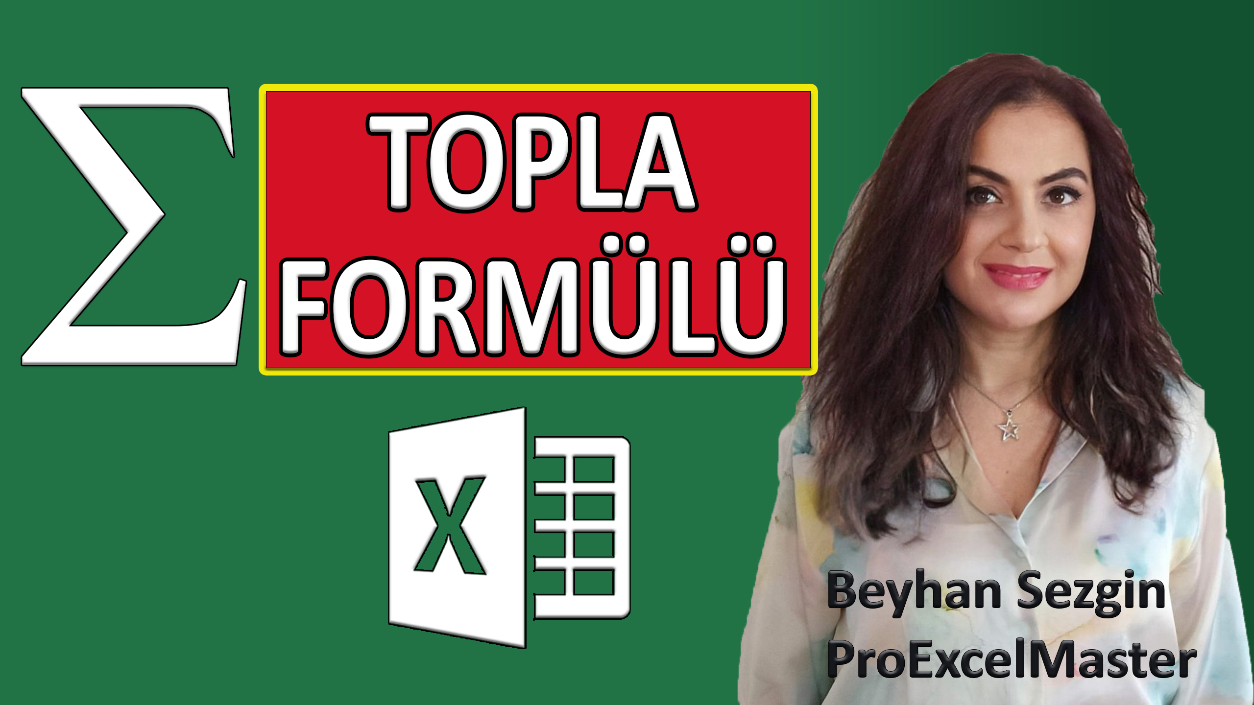 Excel TOPLA Formülü SUM Formula in Excel ProExcelMaster